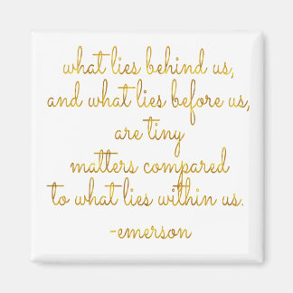 Wat zit er in ons Emerson Gold Faux Folie Quote Magneet