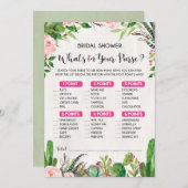 Wat zit er in uw portemonnee Fiesta Vrijgezellenfe Kaart (Voorkant / Achterkant)