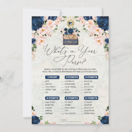 Wat zit er in uw portemonnee Navy Travel Bridal Ga Kaart