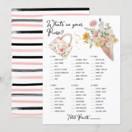 Wat zit er in uw portemonnee schepte bruids spel kaart