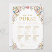 Wat zit er in uw portemonnee Vrijgezellenfeest Gam Kaart (Voorkant)