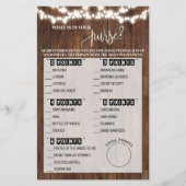 Wat zit er in uw Westerne Spel met paars Vrijgezel Flyer (Voorkant)