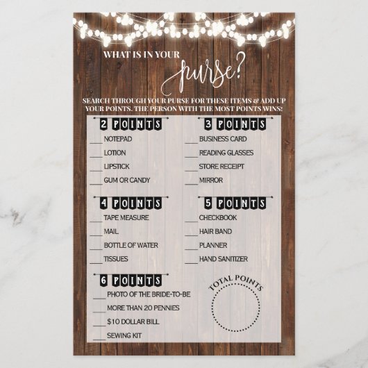 Wat zit er in uw Westerne Spel met paars Vrijgezel Flyer (Voorkant)