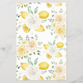 Wat zit er op je telefoon Lemon&Roses Shower Game  Flyer (Achterkant)