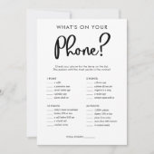 Wat zit er op je telefoon met baby shower? kaart (Voorkant)