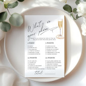 Wat zit er op je telefoon Parels en Prosecco spel