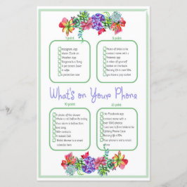 Wat zit er op je telefoon Succulent Baby shower