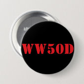 Wat Zou 50 Doen? Ronde Button 7,6 Cm (Voorkant /achterkant)