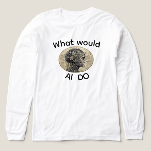 WAT ZOU AI DOEN Tri-Blend SHIRT (Voorkant)