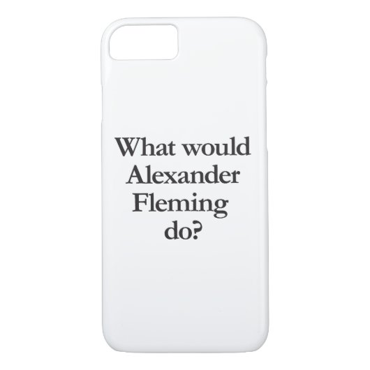 Wat zou Alexander Fleming doen? Case-Mate iPhone Case (Achterkant)