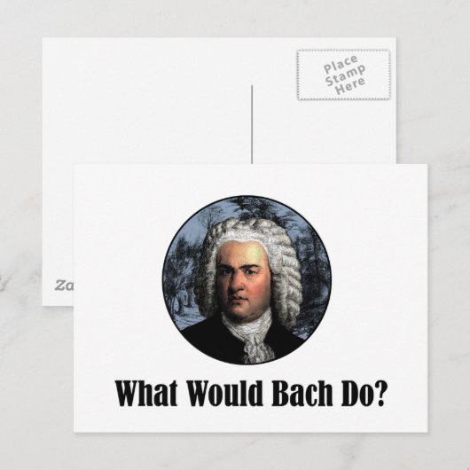 Wat zou Bach doen? Briefkaart (Voorkant / Achterkant)