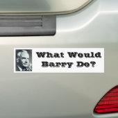 Wat zou Barry doen? Bumpersticker (Op auto)