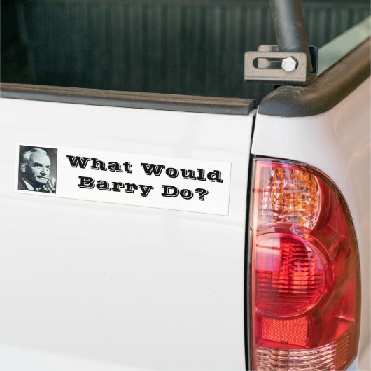 Wat zou Barry doen? Bumpersticker (Op Truck)