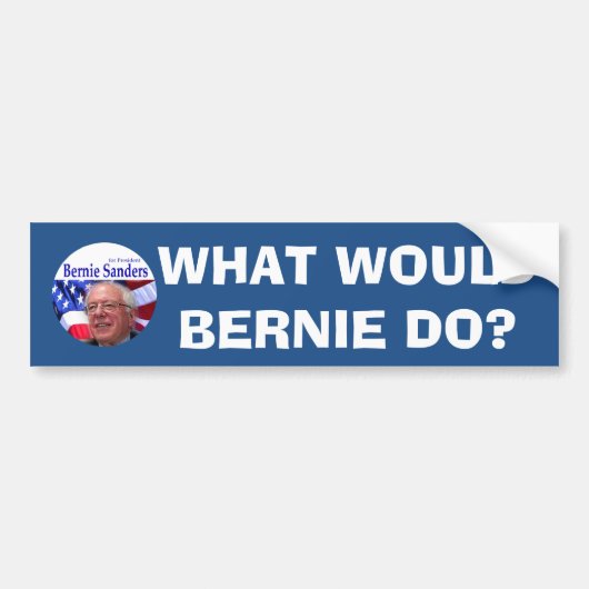 WAT ZOU BERNIE DOEN? BUMPERSTICKER (Voorkant)