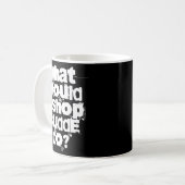 Wat zou Bishop Budde doen? Koffiemok (Voorkant links)