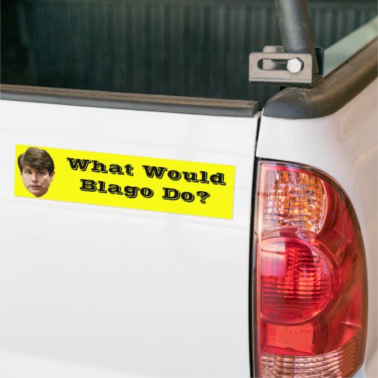 Wat zou Blago doen? Bumpersticker (Op Truck)