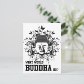 Wat zou Boeddha doen? Briefkaart (Staand voorkant)