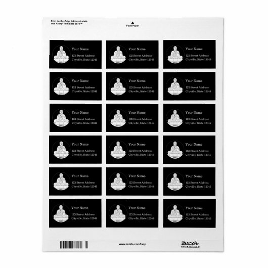 Wat zou Boeddha doen? Etiket (Full Sheet)