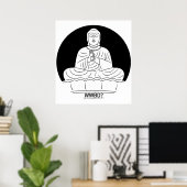 Wat zou Boeddha doen? Poster (Thuiskantoor)