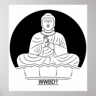 Wat zou Boeddha doen? Poster