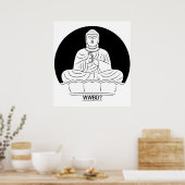 Wat zou Boeddha doen? Poster (Keuken)
