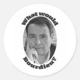 Wat zou Bourdieu doen? Ronde Sticker