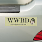 Wat zou Bubba doen? Bumpersticker (Op auto)