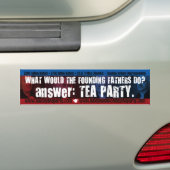 Wat zou...Bumpersticker Bumpersticker (Op auto)