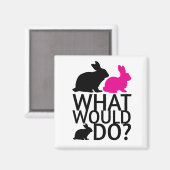 Wat zou bunny doen? magneet (Voorkant / Achterkant)