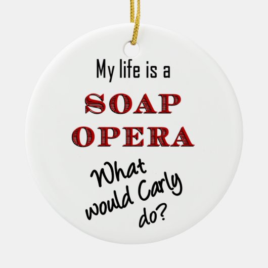 Wat zou Carly doen? Ornament (Voorkant)