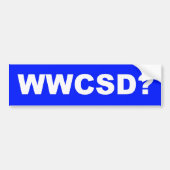 Wat zou Charlie Sheen doen? Bumpersticker (Voorkant)