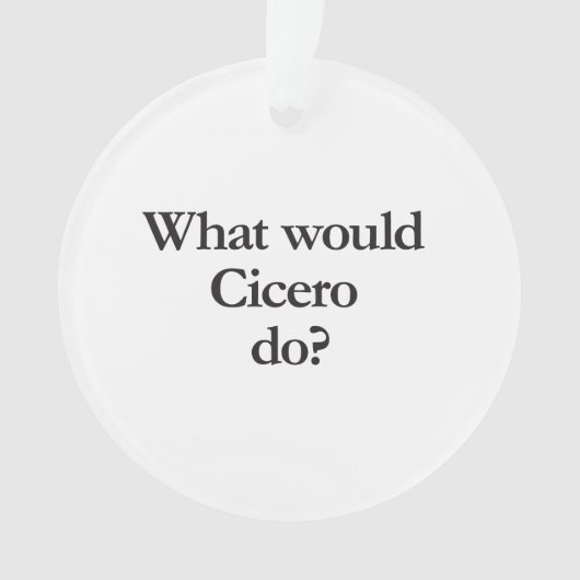 wat zou cicero doen ? ornament (voorkant)