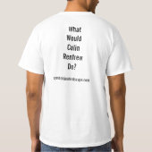 Wat zou Colin Renfrew doen? T-shirt (Achterkant)