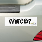 Wat zou Corzi doen? Bumpersticker (Op auto)