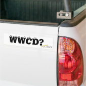 Wat zou Corzi doen? Bumpersticker (Op Truck)