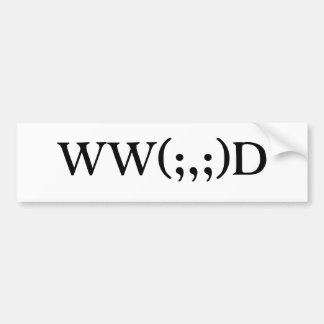 Wat zou Cthulhu doen? B op W tekst Bumpersticker