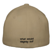 Wat zou Dagney doen? Geborduurde Pet (Achterkant)
