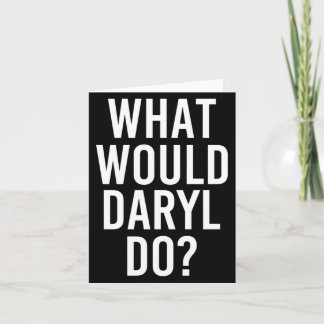 Wat Zou Daryl Doen Grappige Gepersonaliseerde Naam Kaart