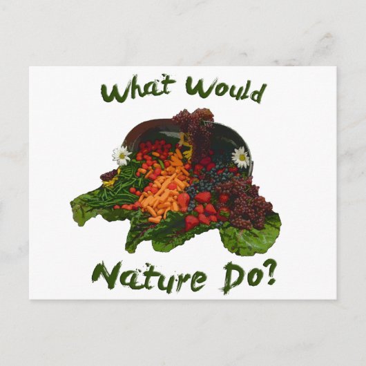 Wat zou de Natuur doen? Briefkaart (Voorkant)