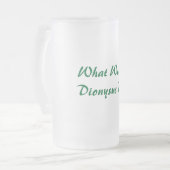 Wat zou Dionysus doen? Mok kikkerbieten (Voorkant links)