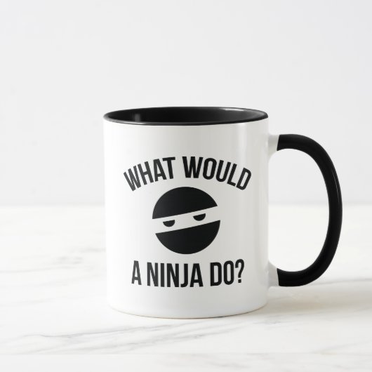 Wat zou een Ninja doen? Mok (Rechts)