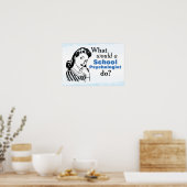 Wat zou een schoolpsycholoog doen? (Poster) Poster (Keuken)