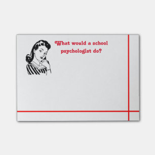 Wat zou een schoolpsycholoog doen? Sticky Notes