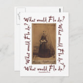 Wat zou Flo doen? Florence Nightingale Briefkaart (Voorkant / Achterkant)