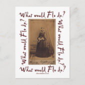 Wat zou Flo doen? Florence Nightingale Briefkaart (Voorkant)