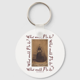 Wat zou Flo doen? Florence Nightingale Sleutelhanger