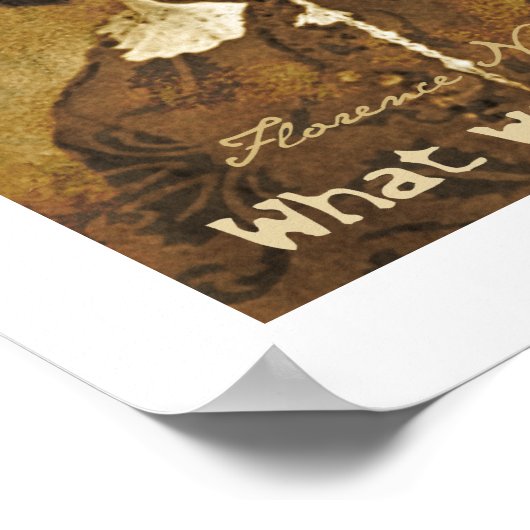 Wat zou Florence Nightingale doen? Poster (Hoek)