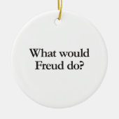wat zou freud doen keramisch ornament (Voorkant)