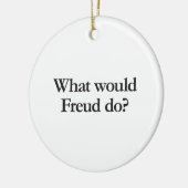 wat zou freud doen keramisch ornament (Links)