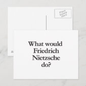 Wat zou Friedrich Nietzsche doen? Briefkaart (Voorkant / Achterkant)